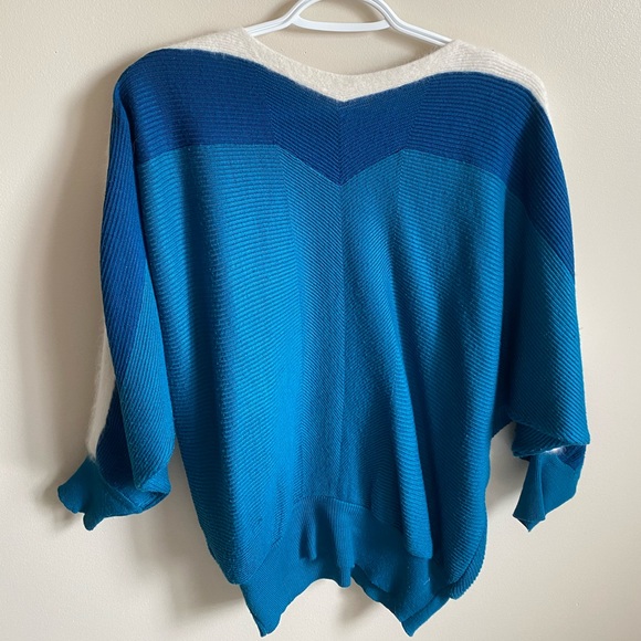 Vintage blue long sleeve sweater - Picture 2 of 4